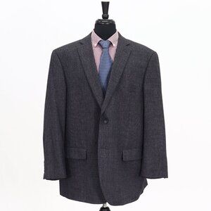 Pronto Uomo 44L Brown Check 2-Button Sport Coat Blazer Jacket G731